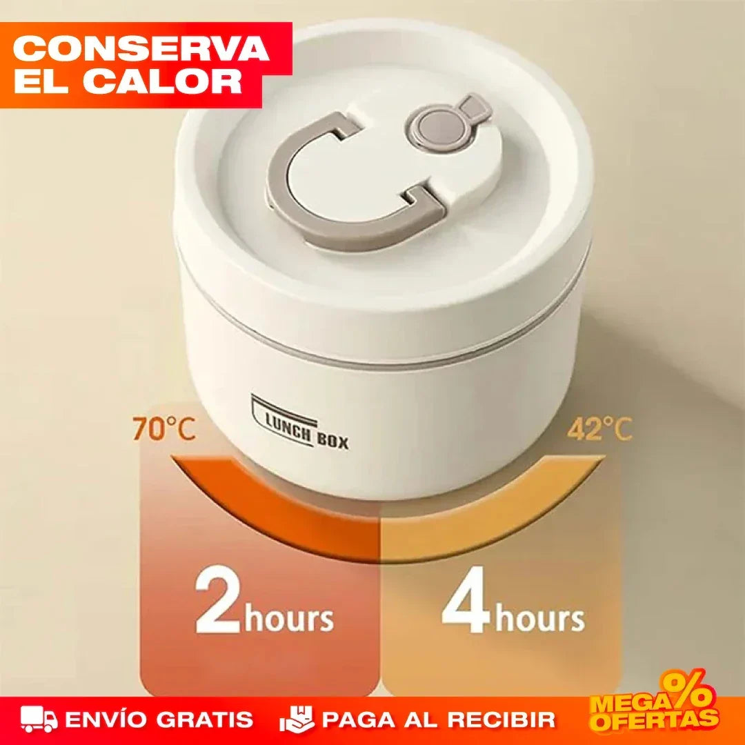 Portacomidas y Lonchera Térmica – Set x4